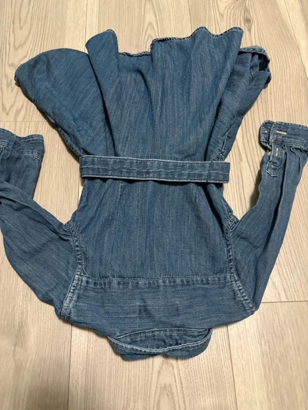 Ralph Lauren Belted Cotton Denim Shirtdress Size 2T